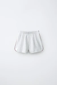 CONTRAST ATHLETIC SHORTS