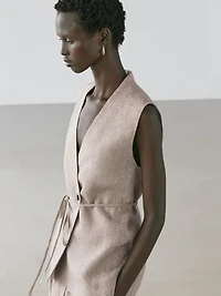 Gilet de costume croisé
