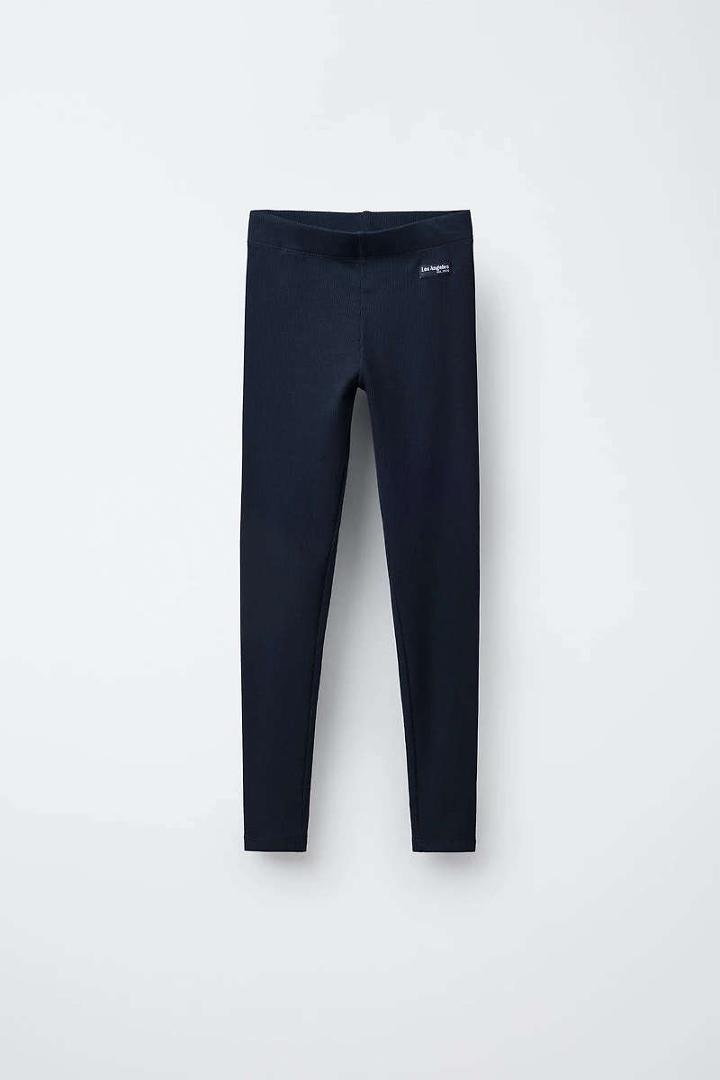 LEGGING CÔTELÉ ÉTIQUETTE