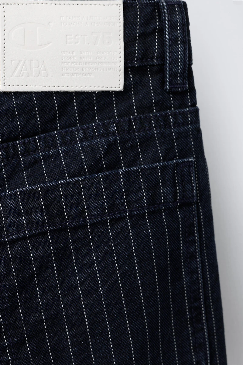 JEAN SKATER RAYURES CHAMPION ® X ZARA