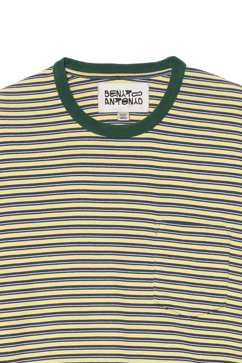 CROPPED STRIPED T-SHIRT