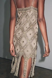 EMBROIDERED TULLE DRESS