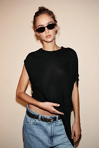 ASYMMETRIC KNIT TOP