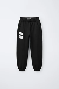 ZIP-UP SWEATSHIRT AND JOGGER PANTS WITH LABELS SET