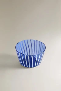 STRIPED BOROSILICATE GLASS BOWL