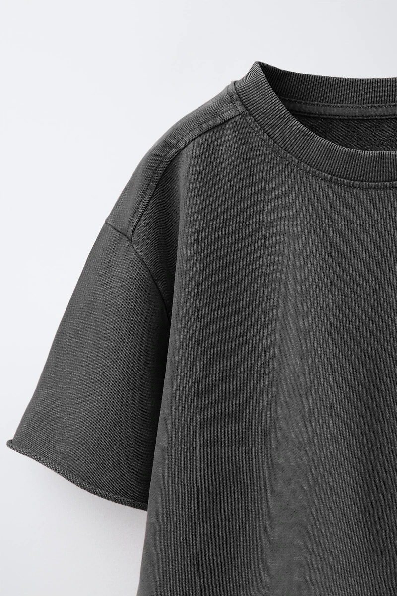 T-SHIRT JOGGING EFFET DÉLAVÉ