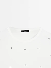 T-shirt oversize avec œillets