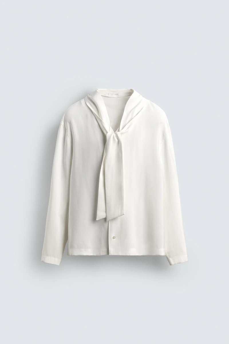 CHEMISE FLUIDE À NŒUD