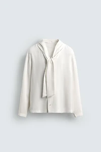 CHEMISE FLUIDE À NŒUD
