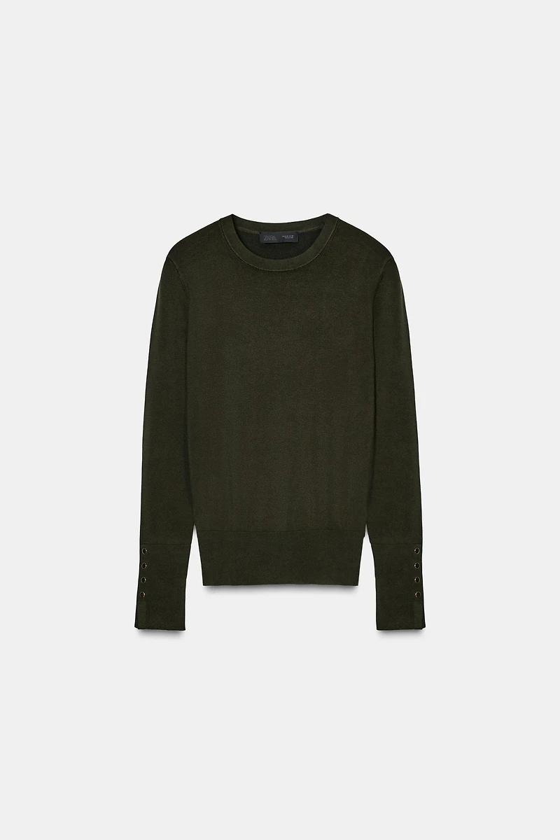 BASIC PLAIN KNIT SWEATER