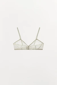 POLKA DOT MESH BRA