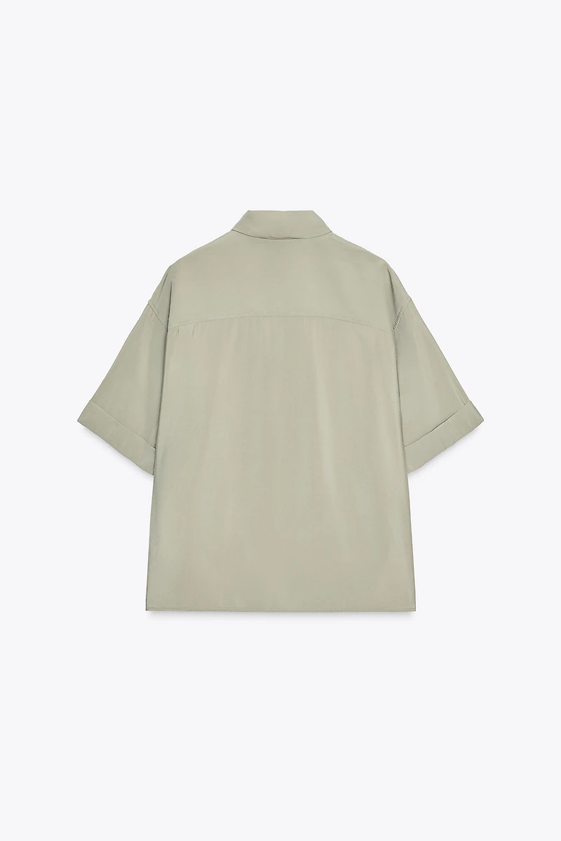 FLOWY SHORT SLEEVE SHIRT
