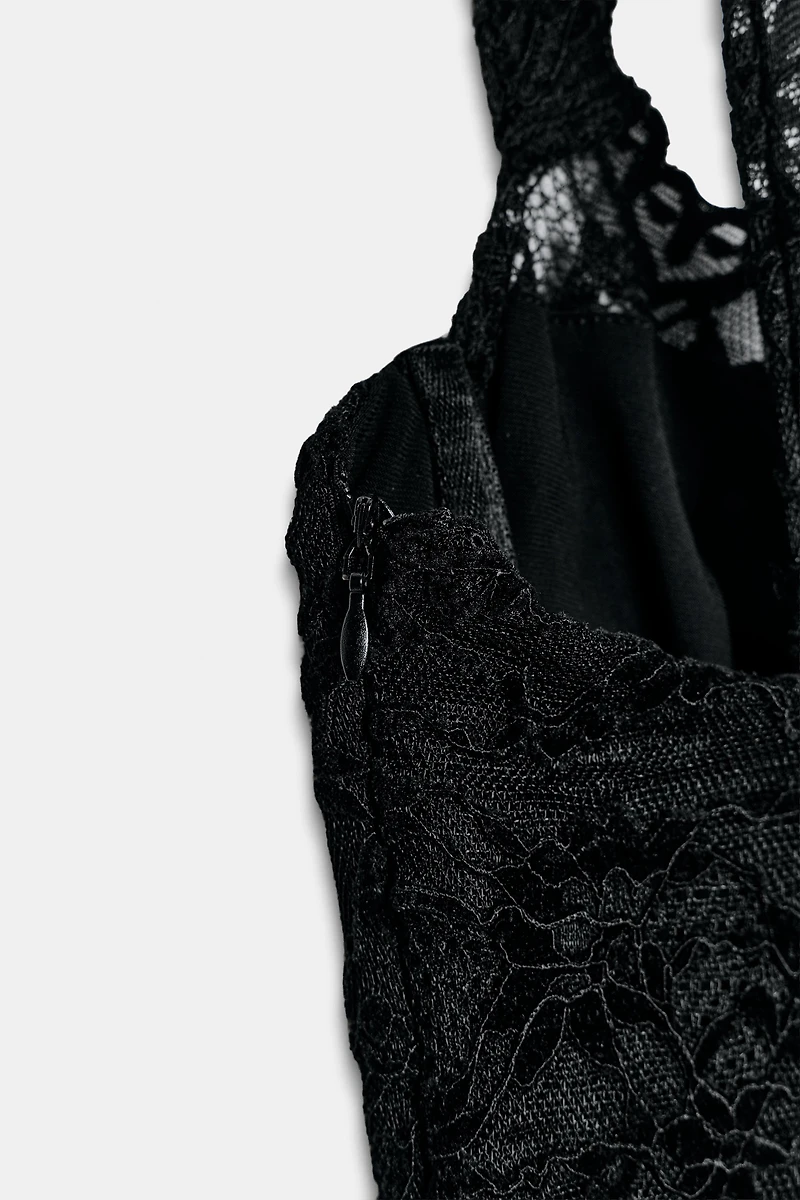 LACE MIDI DRESS