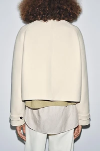 ZW COLLECTION WOOL SHORT COAT