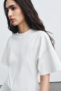T-SHIRT HEAVY COTTON DENTELLE