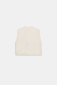 TEXTURED KNIT VEST TOP
