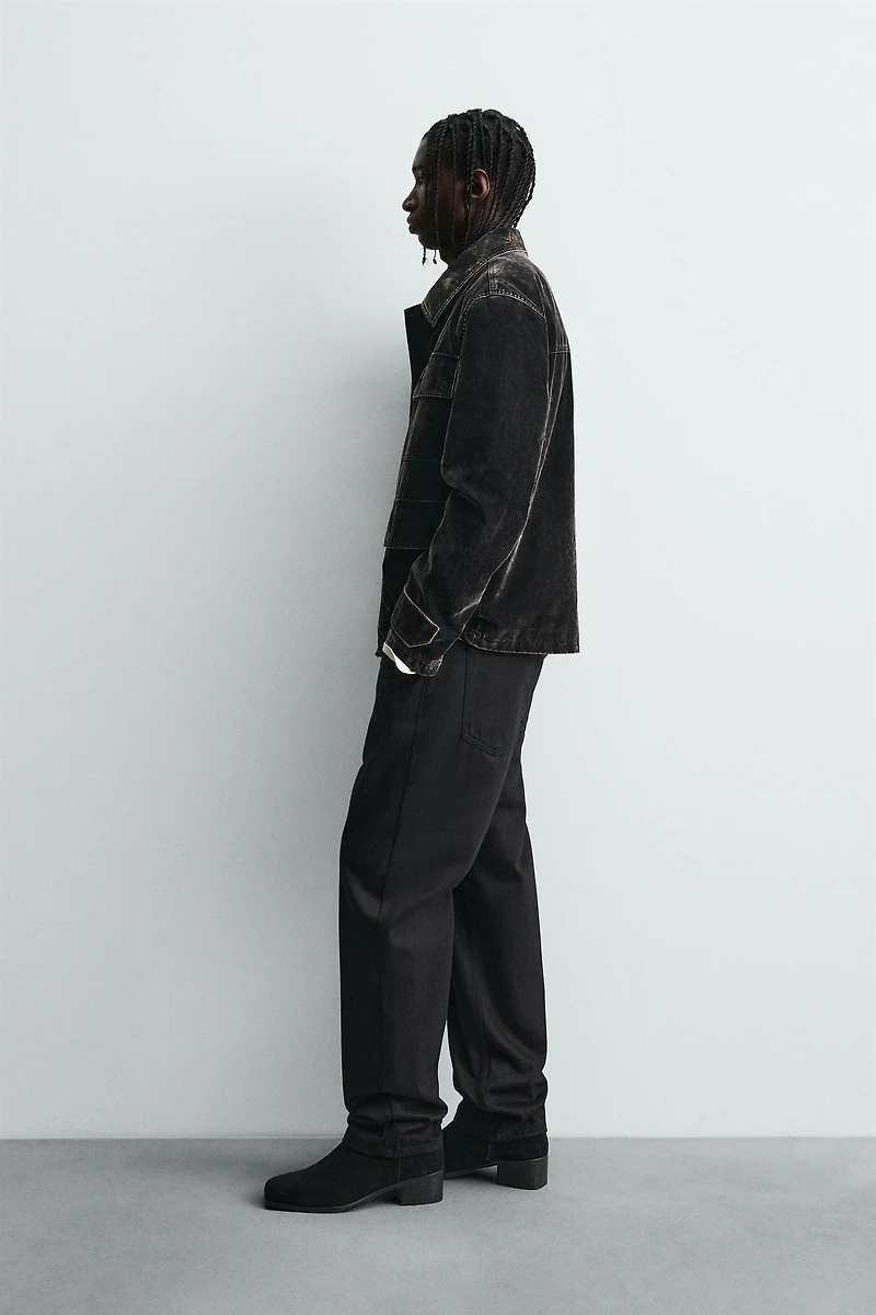 FLOCKED VELVET JACKET