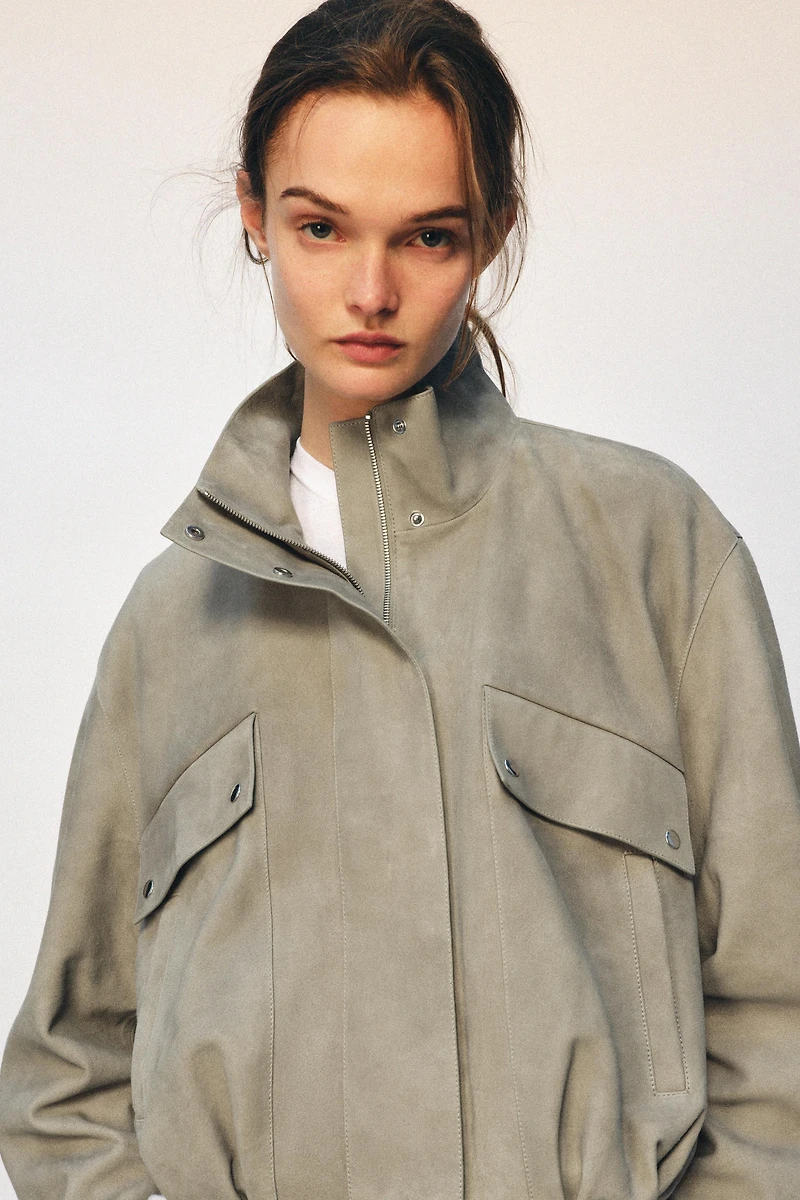 ZW COLLECTION LIMITED EDITION SUEDE LEATHER JACKET