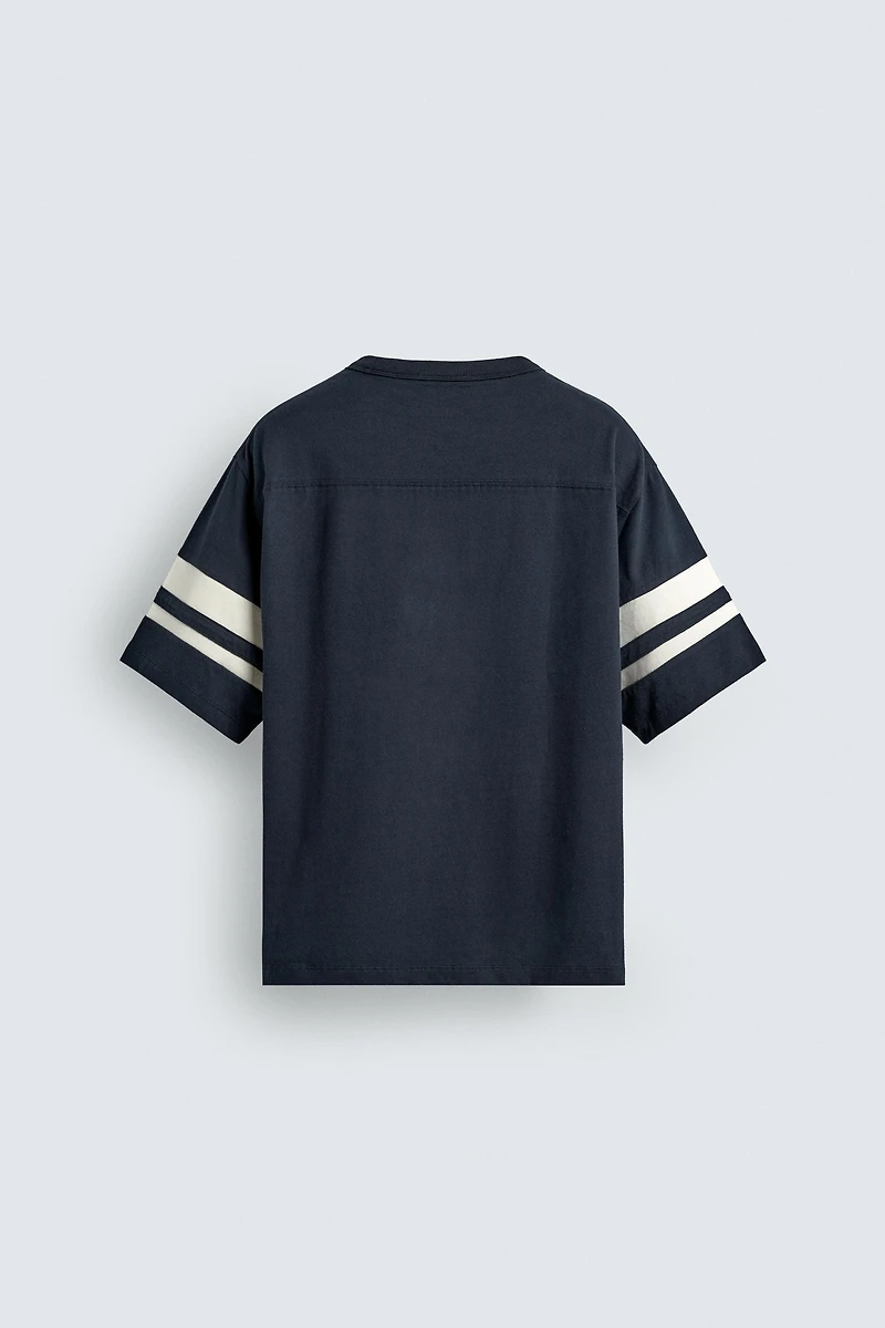 RELAXED FIT STRIPE T-SHIRT