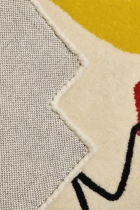 KIDS' WOOL LIMONCELLA X THE ANIMALS OBSERVATORY AREA RUG