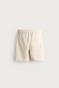 STRIPED RELAXED FIT SHORTS