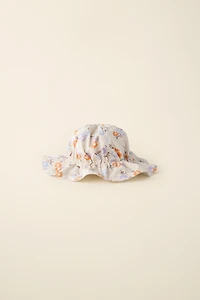 FLORAL POPLIN HAT CREATED BY CARAMEL LONDON X ZARA