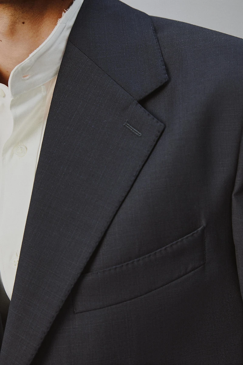 100% WOOL RELAXED FIT BLAZER