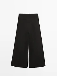 Flowing linen blend trousers