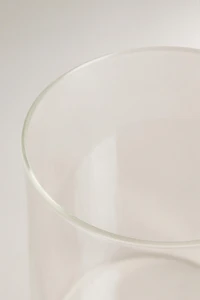 BOROSILICATE GLASS LANTERN VASE