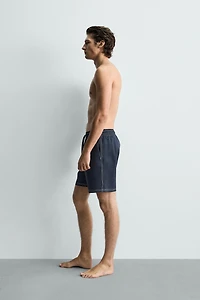 LONG SWIMSUIT WITH CONTRAST STITCHING