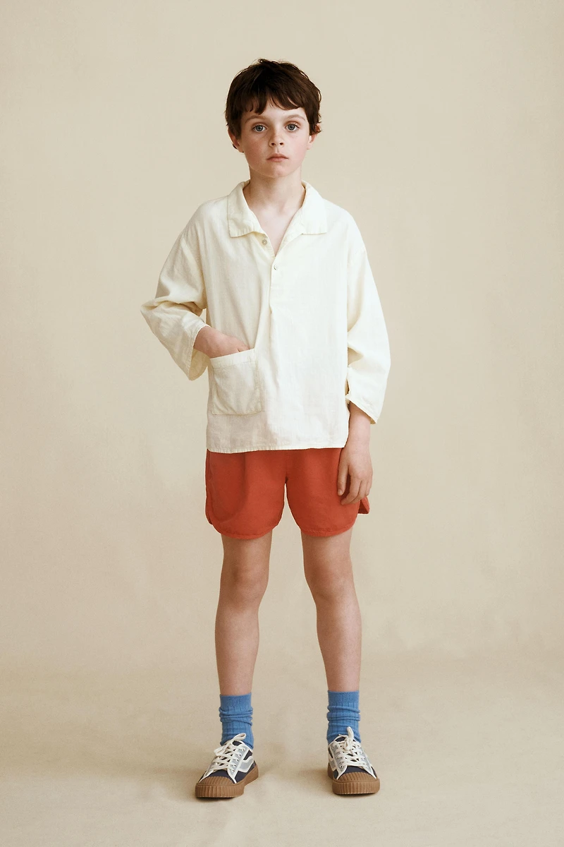 PLEATED SHIRT CREATED BY CARAMEL LONDON X ZARA