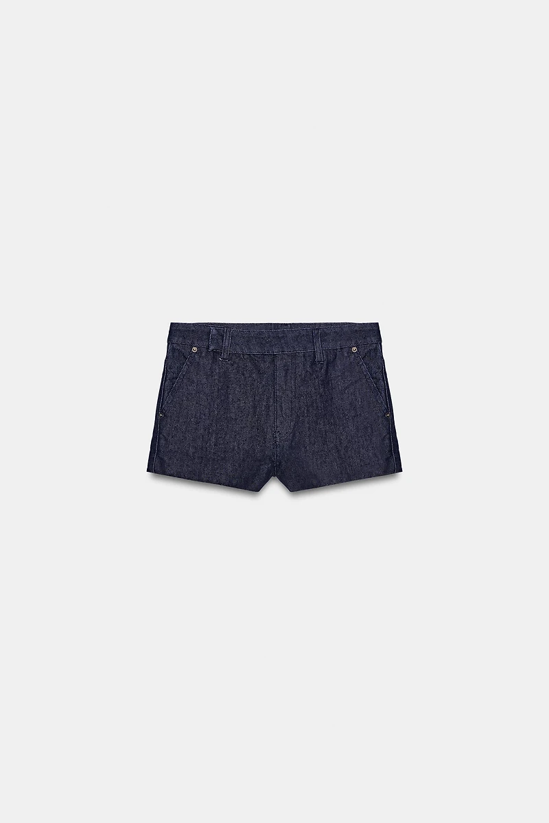 TRF MID-RISE DENIM SHORTS