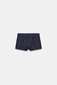 TRF MID-RISE DENIM SHORTS