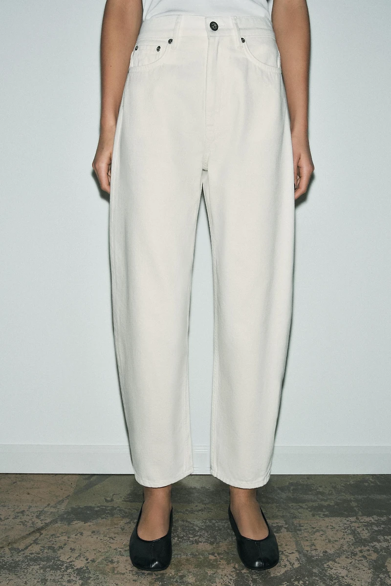 ZW COLLECTION TAPERED MID-RISE JEANS
