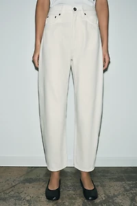 ZW COLLECTION TAPERED MID-RISE JEANS