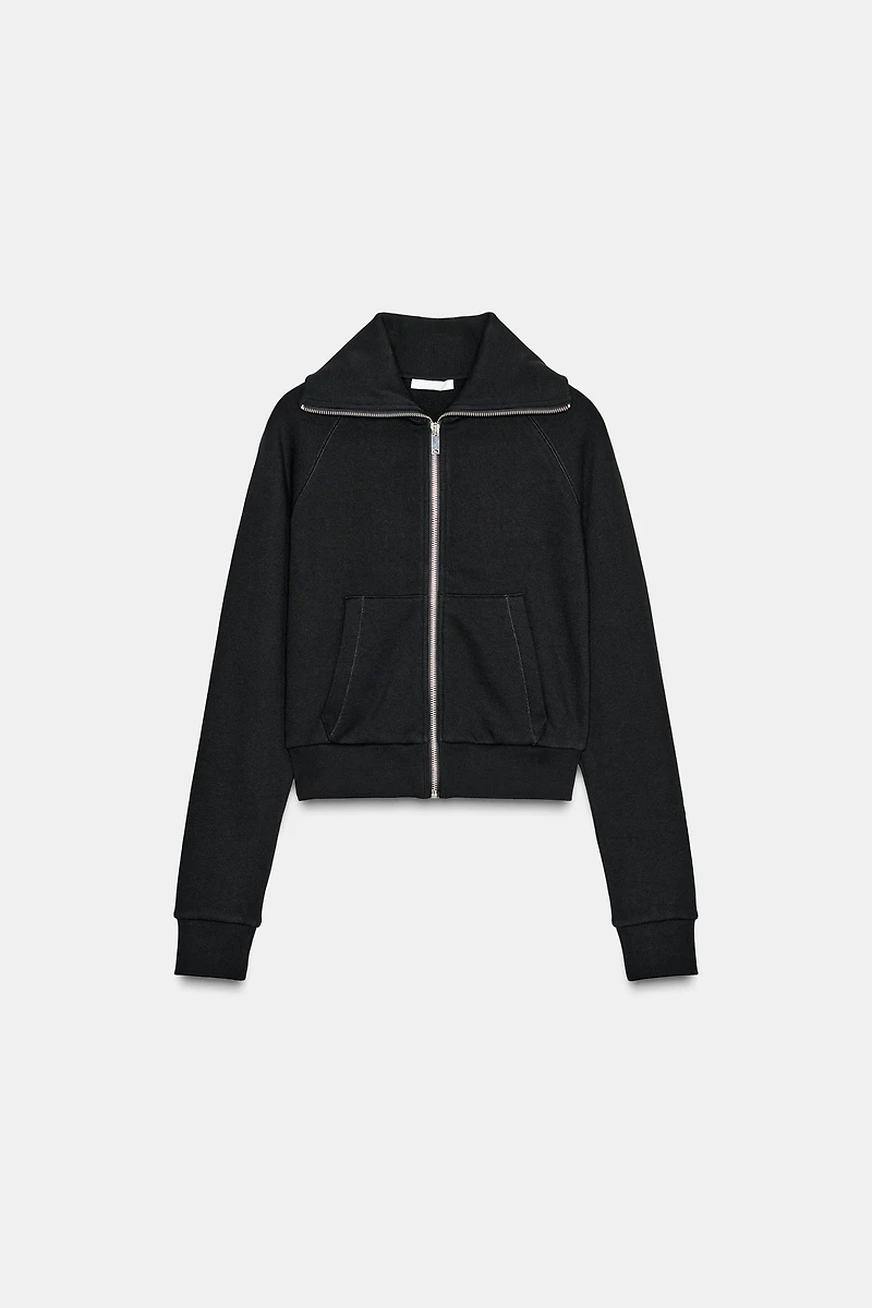 ZIPPERED PLUSH JACKET