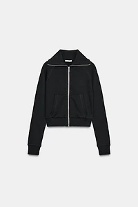 ZIPPERED PLUSH JACKET
