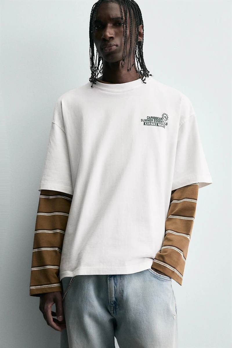 PRINTED TEXT T-SHIRT