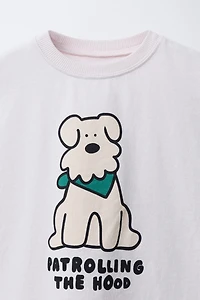 T-SHIRT IMPRIMÉ CHIEN