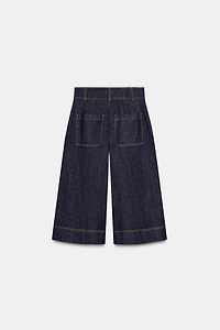 Z1975 LONG PLEATED DENIM SHORTS