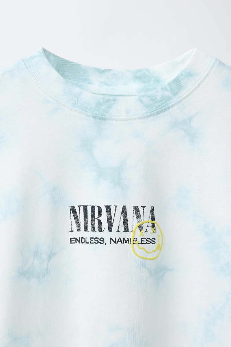 T-SHIRT TIE DYE IMPRIMÉ NIRVANA ®
