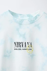 T-SHIRT TIE DYE IMPRIMÉ NIRVANA ®