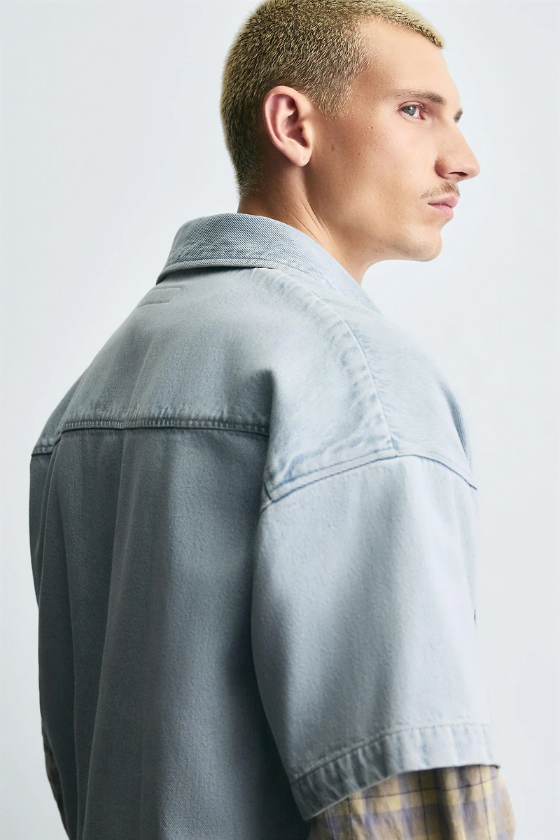 LIGHT DENIM POLO SHIRT