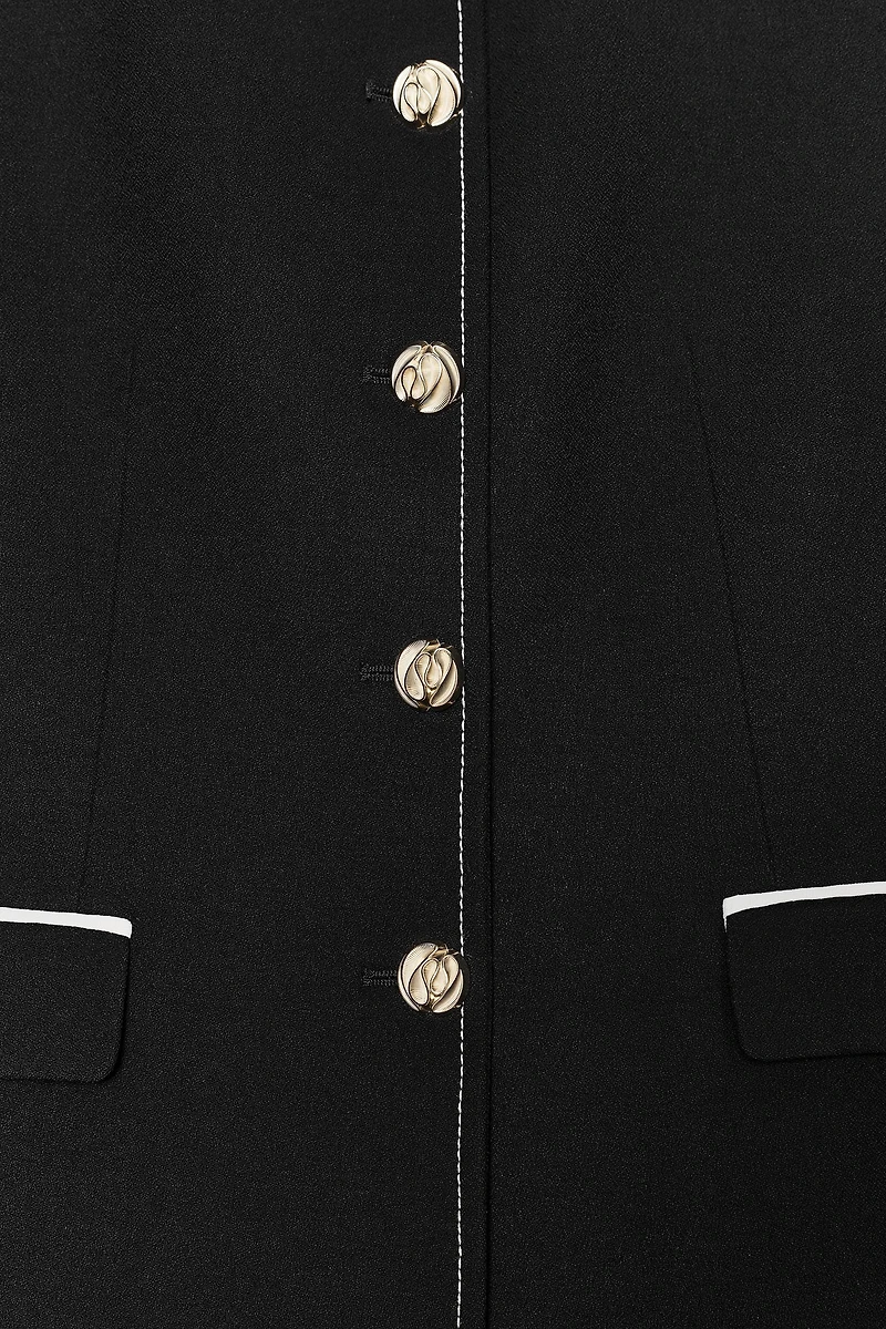 TRIM TOPSTITCHING BLAZER