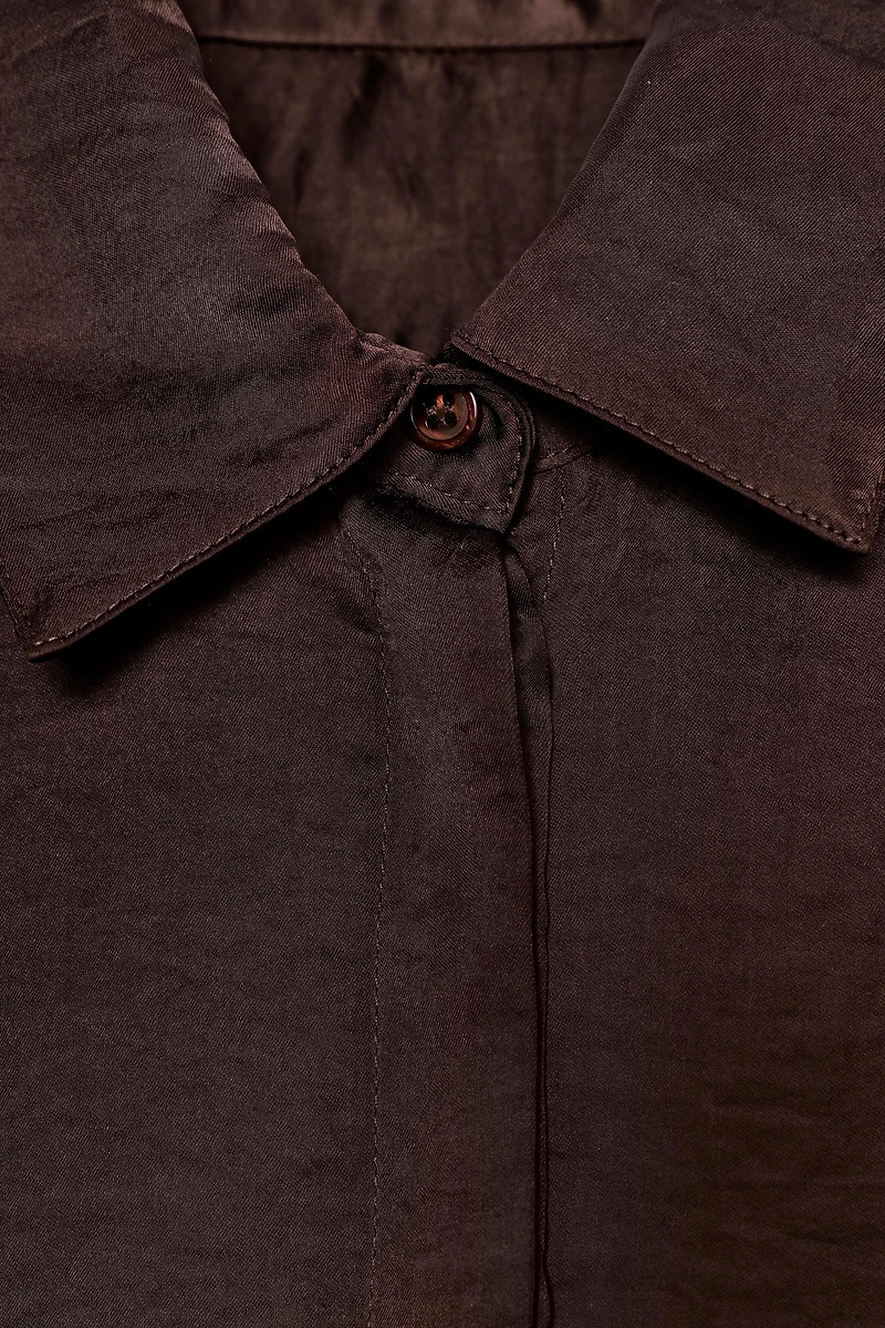 SATIN EFFECT SHIRT ZW COLLECTION