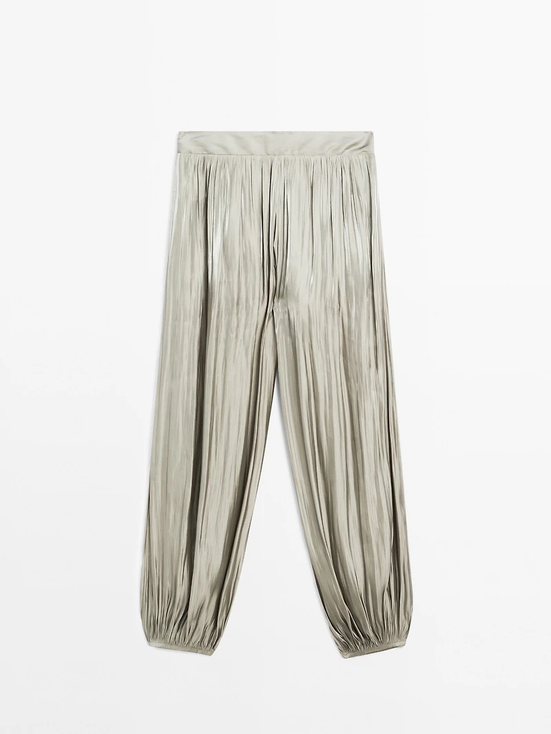 Shiny balloon trousers - STUDIO