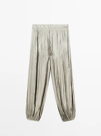 Shiny balloon trousers - STUDIO