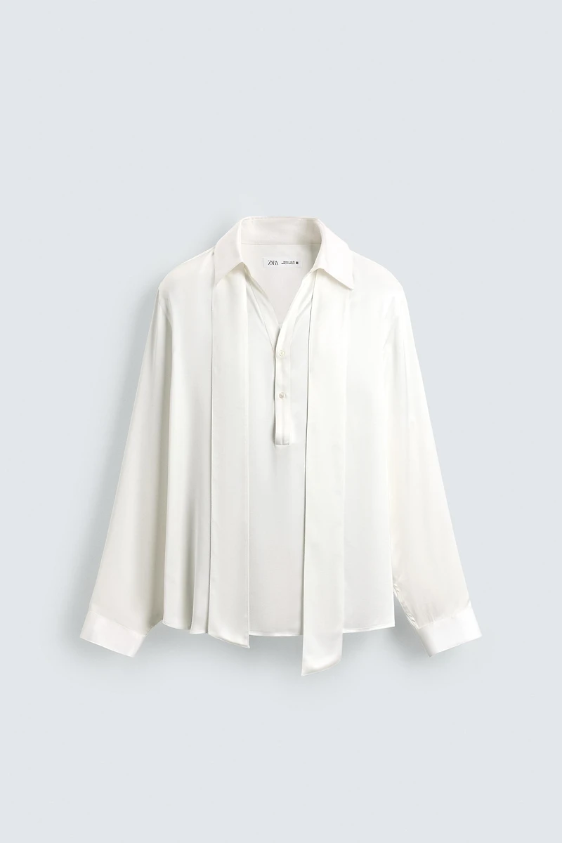 CHEMISE FLUIDE AVEC NŒUD