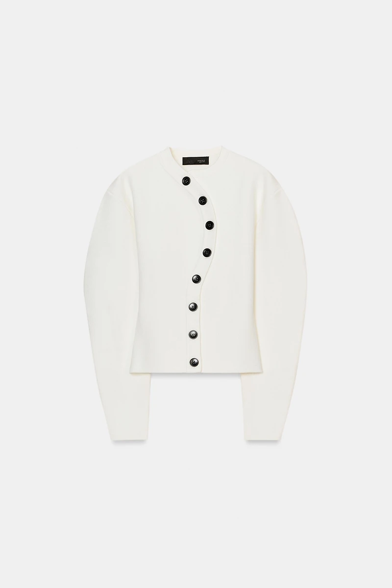 WRAP KNIT JACKET