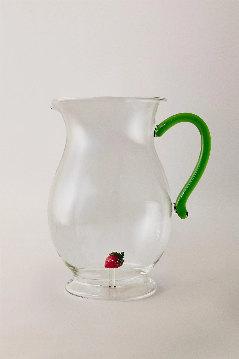 STRAWBERRY BOROSILICATE PITCHER